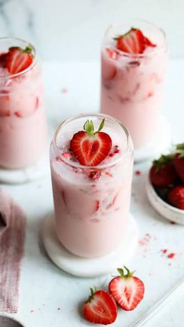 The Whimsical Strawberry Cloud Juice